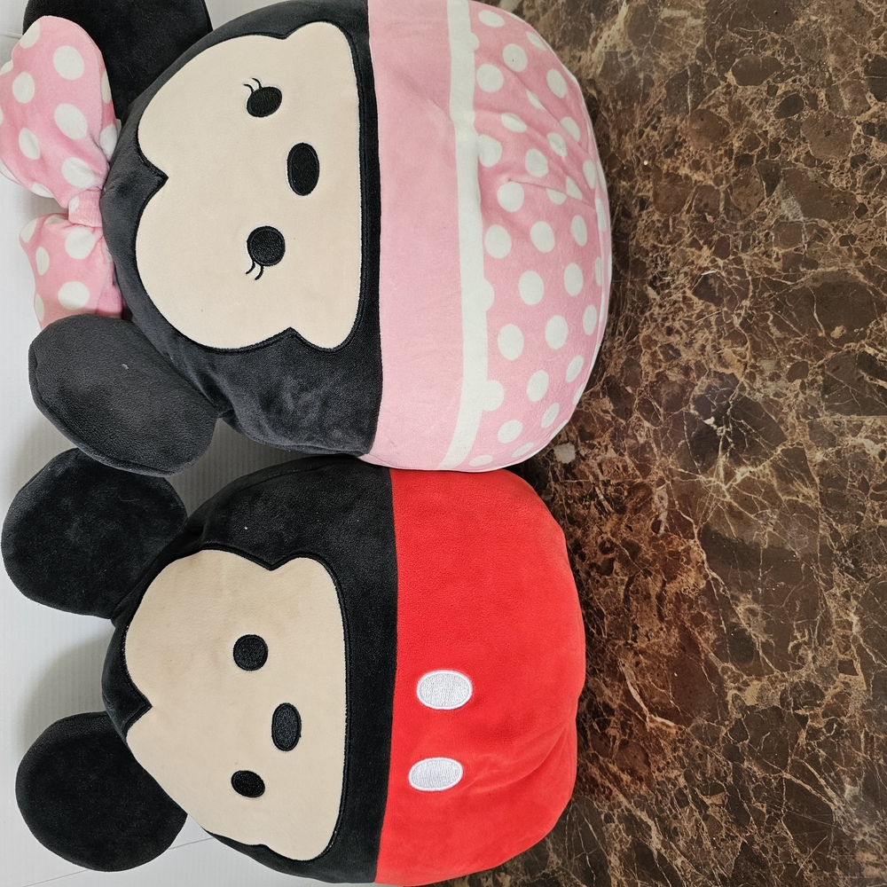 Squishmallow Disney Mickey and Minnie Set 8” Kellytoy Plush